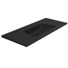 Flaminia Bloom 120 wall-hung/cabinet-mounted console washbasin black matt / Carbone BM120LCAR