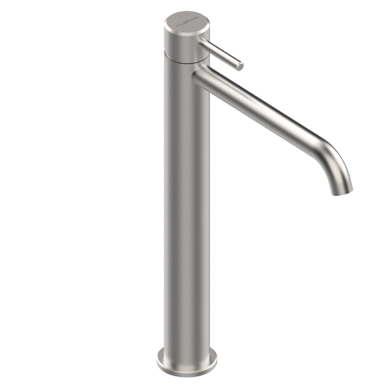 Flaminia Stil bateria umywalkowa wysoka 33 cm bez korka stal szczotkowana ST3055HACC