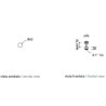 Flaminia Stil clik-clak brushed steel STPLXACC - technical drawing