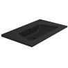 Flaminia Bloom 85 wall-hung/cabinet-mounted console washbasin black matt / Carbone BM85LCAR