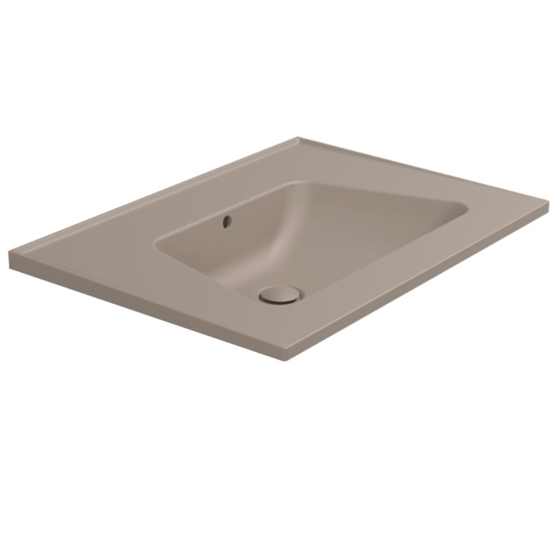 Flaminia Bloom 70 wall-hung/cabinet-mounted console washbasin Argilla BM70LARG
