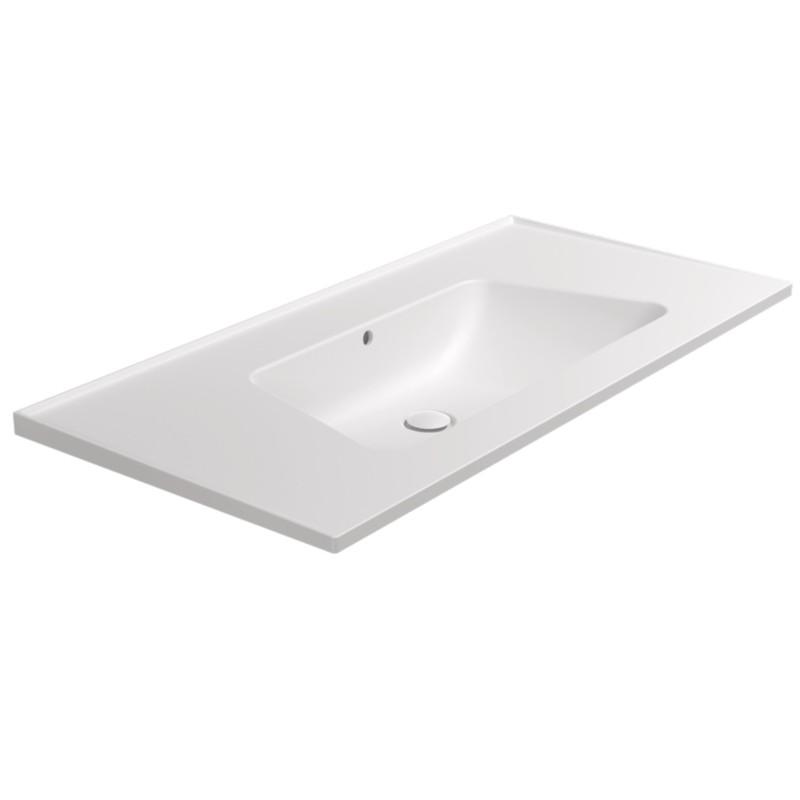 Flaminia Bloom 105 wall hung consolle white matt / Latte/ Milky white BM105LLAT