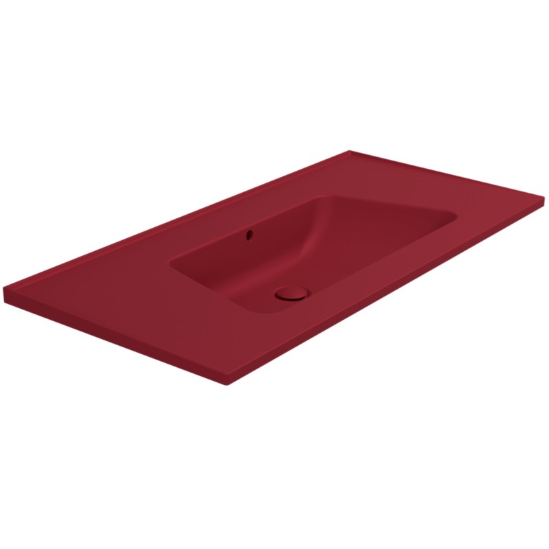 Flaminia Bloom 105 wall hung consolle Rosso Rubens BM105LRRU