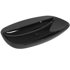 Flaminia Nuda 85 umywalka nablatowa / wisząca  czarny połysk 5081NER