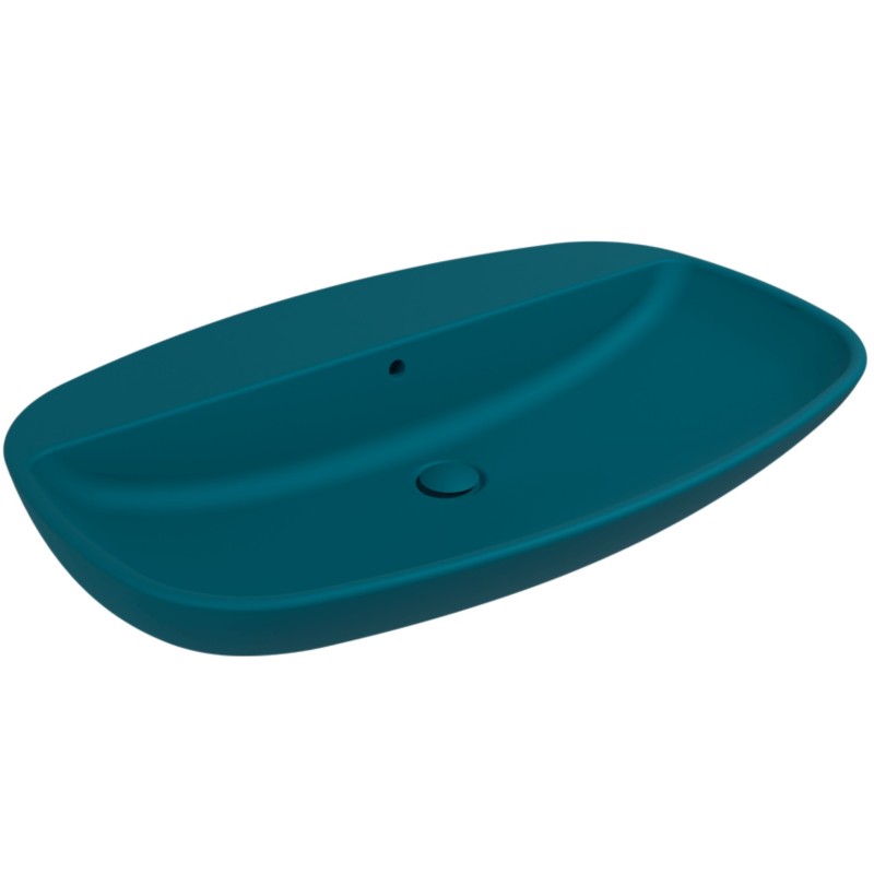Flaminia Nuda 85 basin counertop/ wall hung petrolio 5081PET
