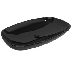 Flaminia Nuda 85 basin countertop black shine 5080NER
