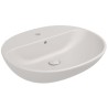 Flaminia Nuda 60 Countertop/wall-mounted washbasin with a shelf for a single-hole tap white matt 5083LAT