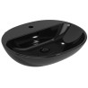 Flaminia Nuda 60 Countertop/wall-mounted washbasin with a shelf for a single-hole tap black 5083NER