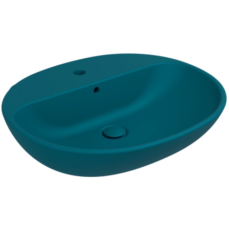 Flaminia Nuda 60 Countertop/wall-mounted washbasin with a shelf for a single-hole tap petrolio 5083PET