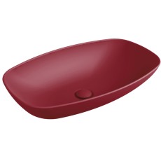 Flaminia Nudaslim 60 basin countertop/wall hung Rosso Rubens ND60LRRU