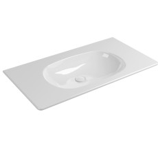 Flaminia Nudaflat 90 basin wall hung white shine ND90L