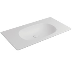 Flaminia Nudaflat 90 basin wall hung white matt ND90LLAT
