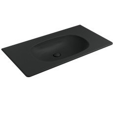 Flaminia Nudaflat 90 basin wall hubg black matt/ carbone ND90LCAR