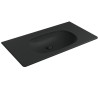Flaminia Nudaflat 90 basin wall hubg black matt/ carbone ND90LCAR