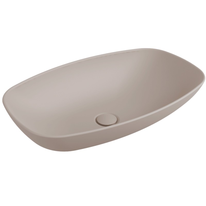 Flaminia Nudaslim 60 basin countertop/wall hung ND60LARG Argilla