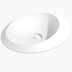 Flaminia Spire 58 basin countertop, SP58ALAT white matt