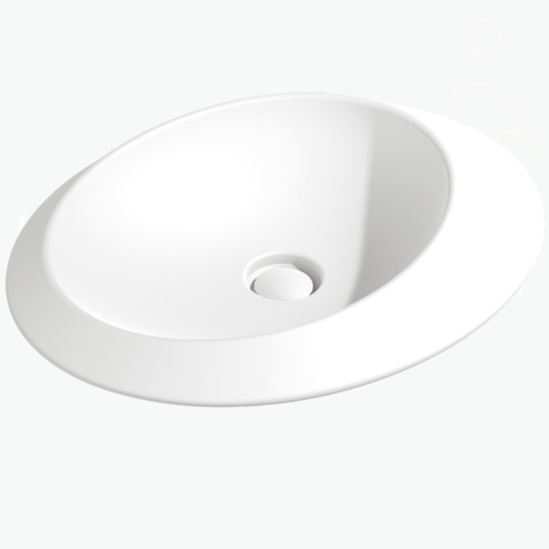 Flaminia Spire 58 umywalka nablatowa, SP58ALAT biały mat