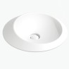 Flaminia Spire 48 basin countertop, SP48ALAT white matt , latte / milky white