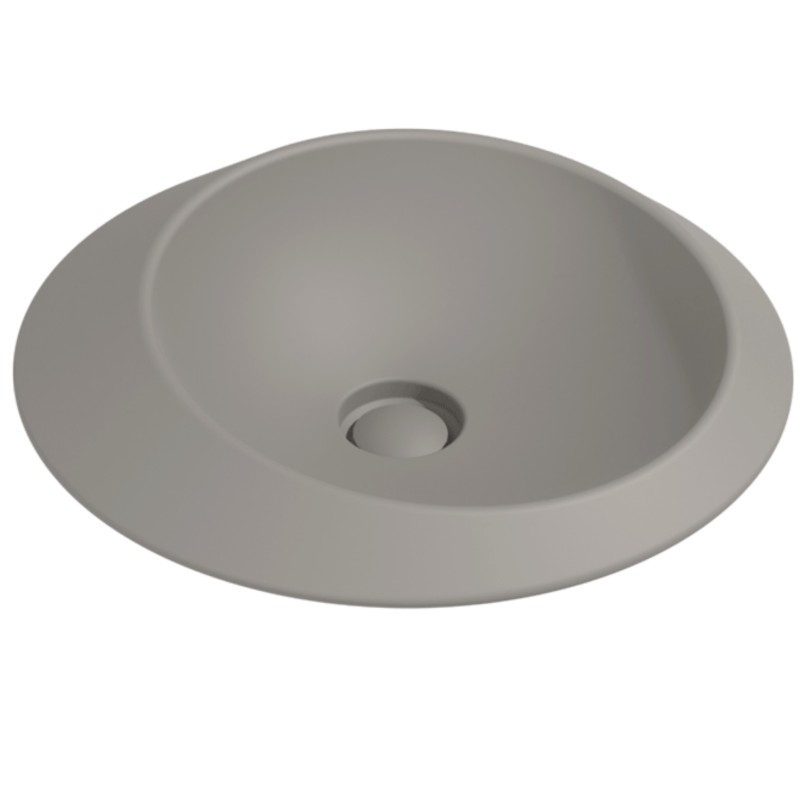 Flaminia Spire 48 basin countertop, SP48ACEN cenere