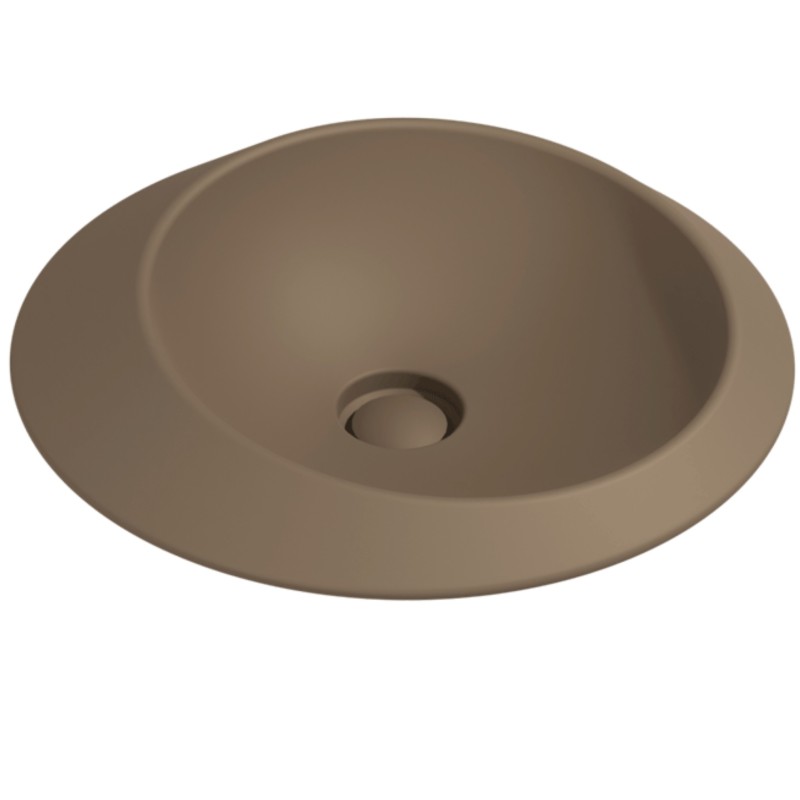 Flaminia Spire 48 basin countertop, SP48AFAN fango