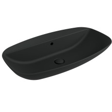 Flaminia Nudaslim 75 basin countertop/wall hung ND75PRCAR black matt / carbone