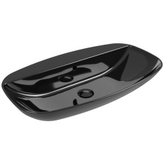 Flaminia Nudaslim 75 umywalka nablatowa/wisząca ND75PRNER czarny połysk