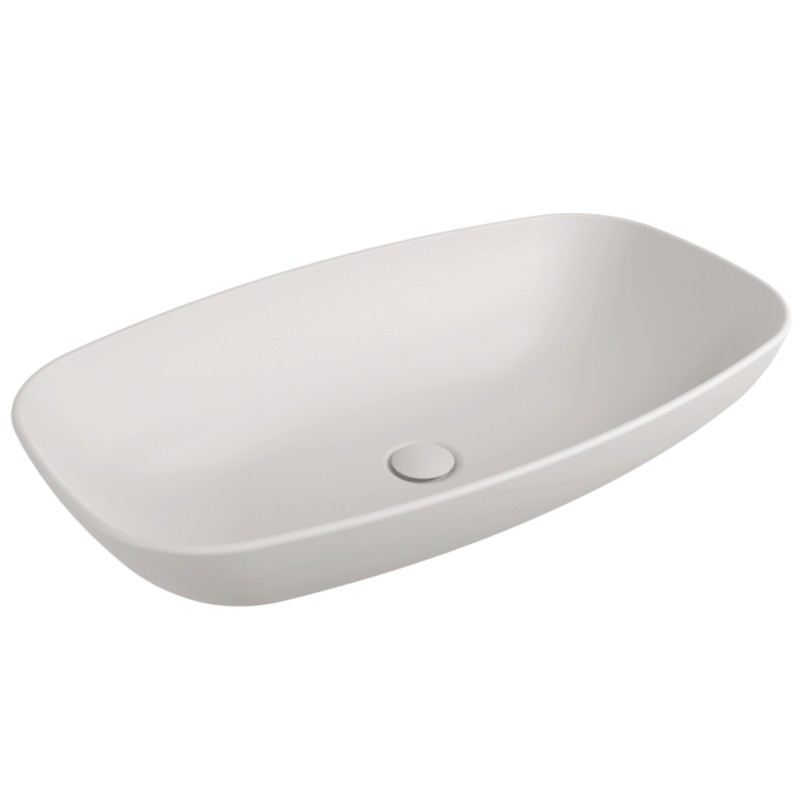 Flaminia Nudaslim 75 umywalka nablatowa ND75ALAT biały mat / Latte / Milky White