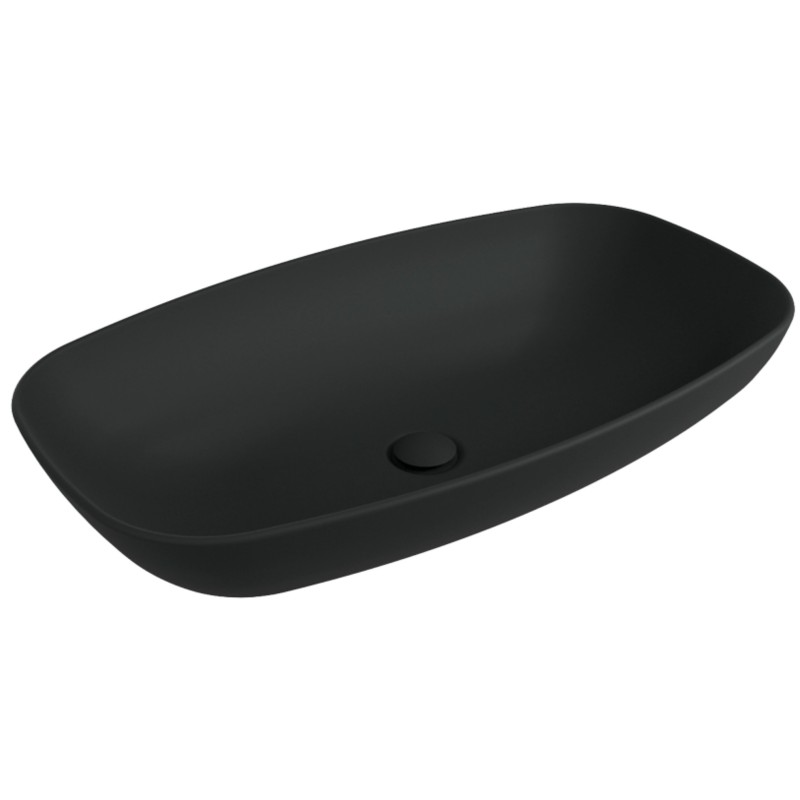 Flaminia Nudaslim 75 umywalka nablatowa ND75ACAR czarny mat  / Carbone