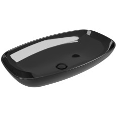 Flaminia Nudaslim 75 umywalka nablatowa ND75ANER czarny połysk