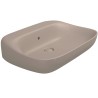 Flaminia Fluo basin countertop/wall hung 70 cm argilla FU70LARG