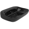 Flaminia Fluo basin countertop/wall hung 70 cm black shine FU70LNER