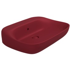 Flaminia Fluo basin countertop/wall hung 70 cm rosso rubens FU70LRRU