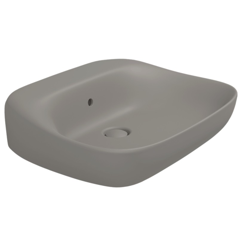 Flaminia Fluo basin countertop/wall hung 60 cm cenere FU60LCEN