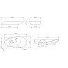 GSG Touch Countertop basin 90cm black shine