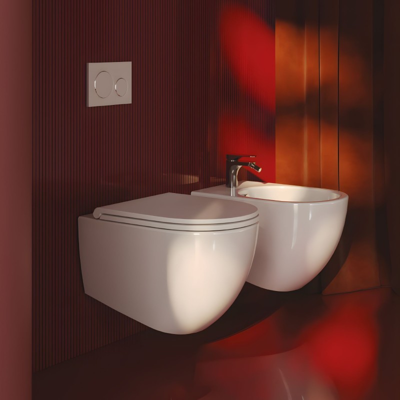 Artceram File 2.0 The.Reel miska wc wisząca wiroqwe spłukowanie + deska wolnoopadająca