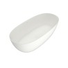 Flaminia App Freestanding bath-tub 165 cm in Pietraluce with overflow AP165V nero/black