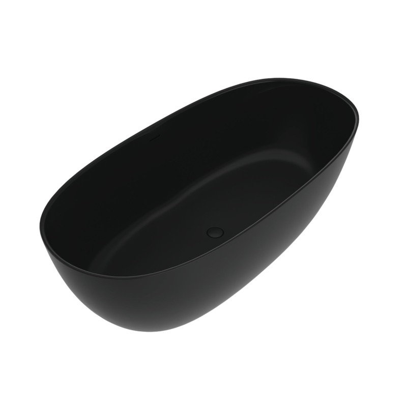 Flaminia App wanna wolnostojąca 160 cm Czarny mat / Carbone