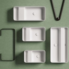 Artceram Brooklyn 90 umywalka wisząca lub nablatowa biały połysk