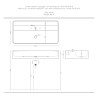 Artceram Brooklyn 100 basin countertop or wall hung white
