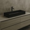 GSG Zenith 100 countertop basin black shine color ZELAVFS100 002