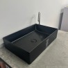 GSG Zenith 60 umywalka nablatowa 60x40 czarna mat ZELAVFS60 003