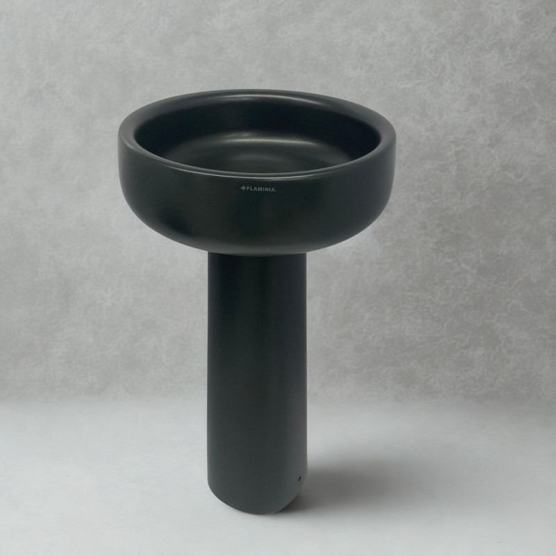 Flaminia Bonola  Freestnding baisn 46 cm on pedestal carbone