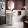 Flaminia Settecento umywalka 44 cm + postument biały połysk, SE44A+SECOL