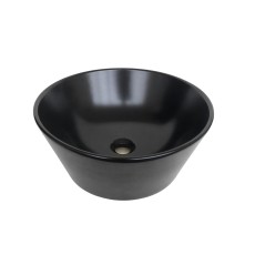 Hidra Wire umywalka nablatowa 43cm czarna matowa