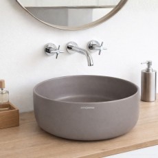 Artceram Cognac 35 umywalka nablatowa Saniglaze brown tortora