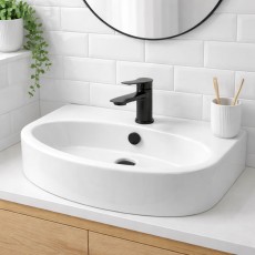 GSG Like umywalka nablatowa 60cm biały połysk