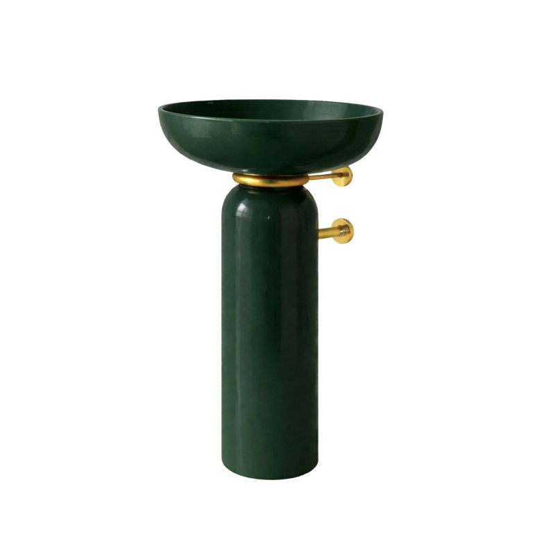 Artceram Jolie umywalka stojąca biała 50 cm + brazowy ring