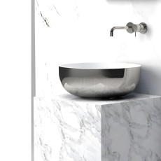 Hidra Sphere umywalka nablatowa 44X17h biały połysk Wyprzedaż