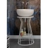 Sphere  round countertop washbasin cm. 44x17h