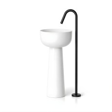 Hidra Sphere umywalka Stojąca na postumencie 44x95h biały połysk